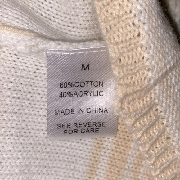 Striped knit sweater size medium - Picture 5 of 6